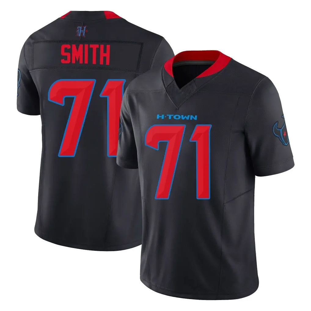 H.Texans #71 Braden Smith Player Navy Limited 2nd Alternate Vapor F.U.S.E. Home Game Odoa Stitched Jerseys