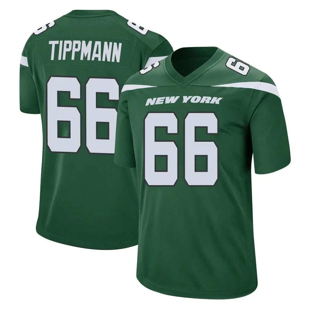 NY.Jets #66 Joe Tippmann Player Green Home Game Odoa Stitched Jerseys