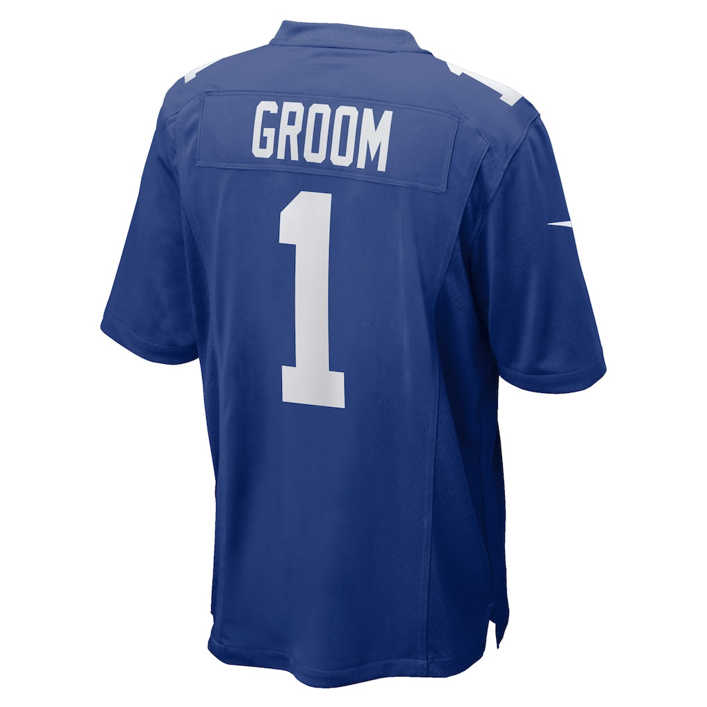Odoa NY.Giants #1 Groom Royal Game Jersey