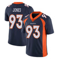 D.Broncos #93 D.J. Jones Player Navy Vapor Untouchable Limited Game Odoa Stitched Jerseys