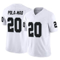LV.Raiders #20 Isaiah Pola-Mao Player White Limited Vapor F.U.S.E. Home Game Odoa Stitched Jerseys