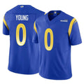 LA.Rams #0 Byron Young Player Royal Limited Vapor F.U.S.E. Home Game Odoa Stitched Jerseys