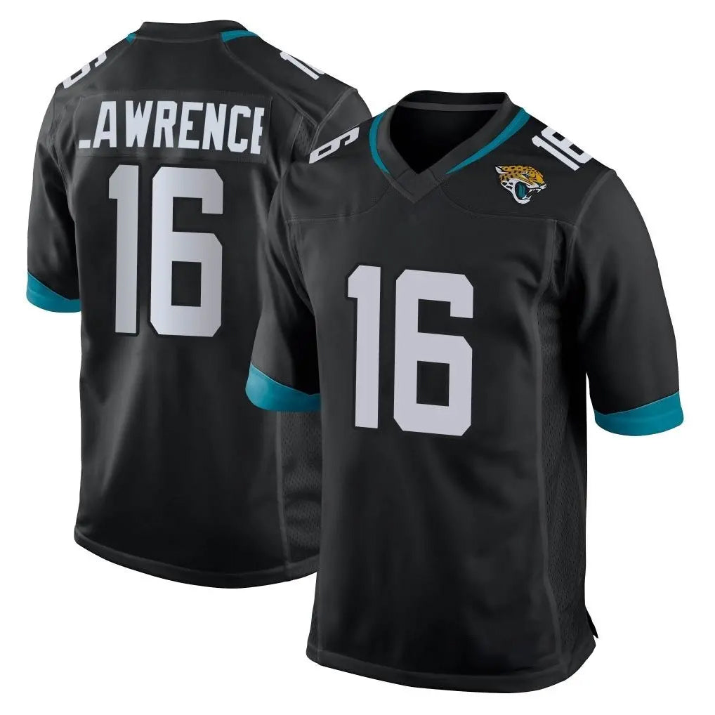 J.Jaguars #16 Trevor Lawrence Player Black Home Game Odoa Stitched Jerseys
