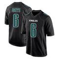 P.Eagles #6 DeVonta Smith Player Carbon Black Fashion Home Game Odoa Stitched Jerseys