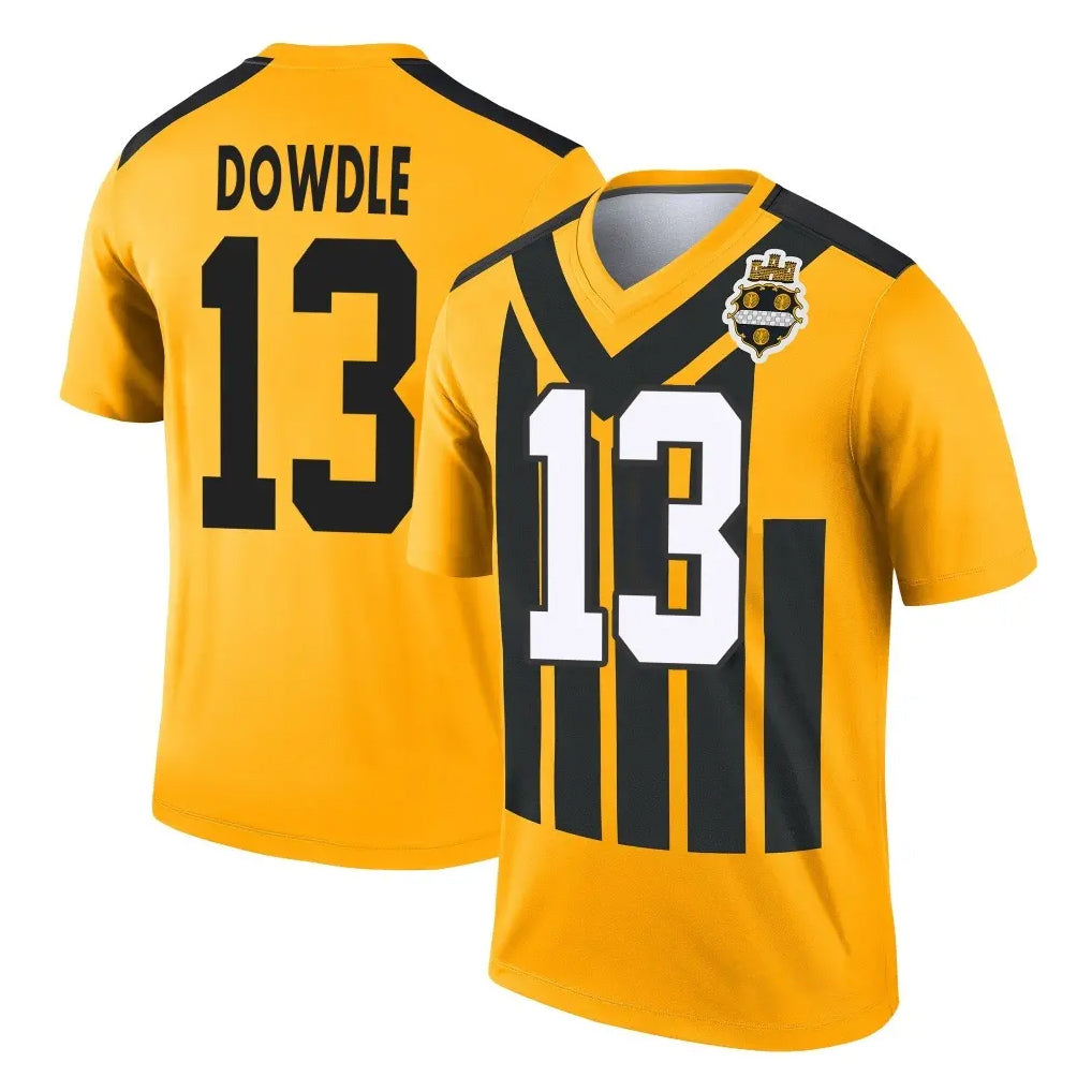 P.Steelers #13 Rico Dowdle Player Gold Legend Limited 1933 Throwback Performance Home Game Odoa Stitched Jerseys