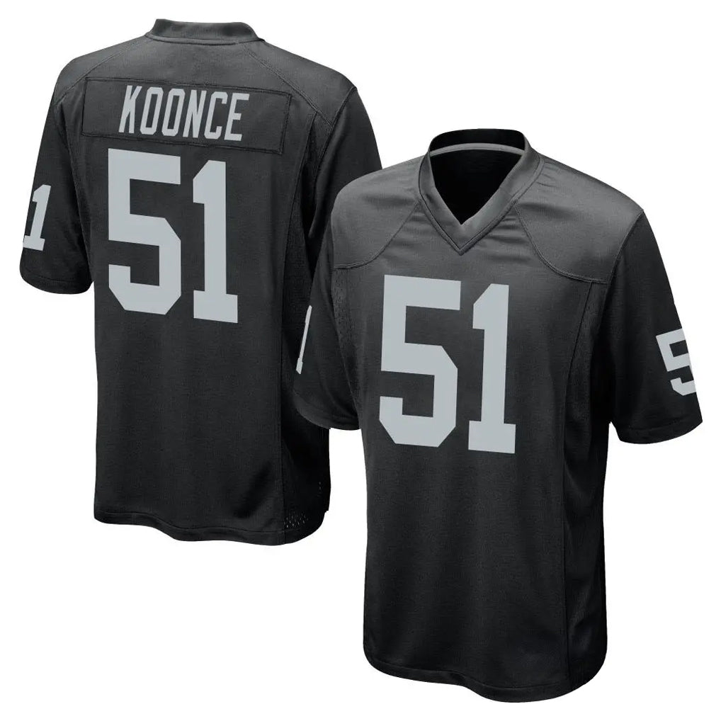 LV.Raiders #51 Malcolm Koonce Player Black Home Game Odoa Stitched Jerseys