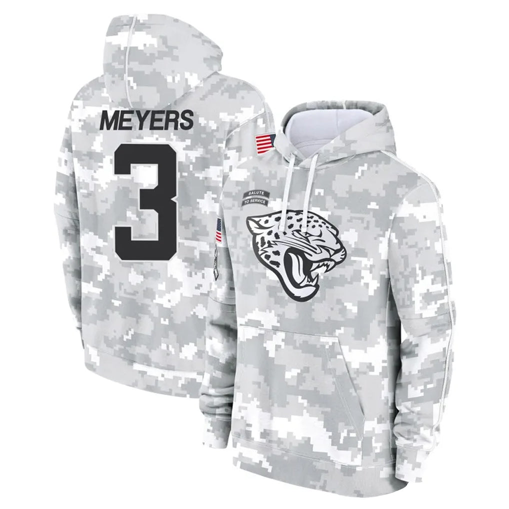 J.Jaguars #3 Jakobi Meyers Player Arctic Camo Salute to Service Hoodies Limited Game Odoa Stitched Jerseys