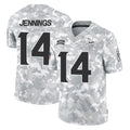 M.Vikings #14 Jauan Jennings Player Arctic Camo Salute To Service Limited Game Odoa Stitched Jerseys