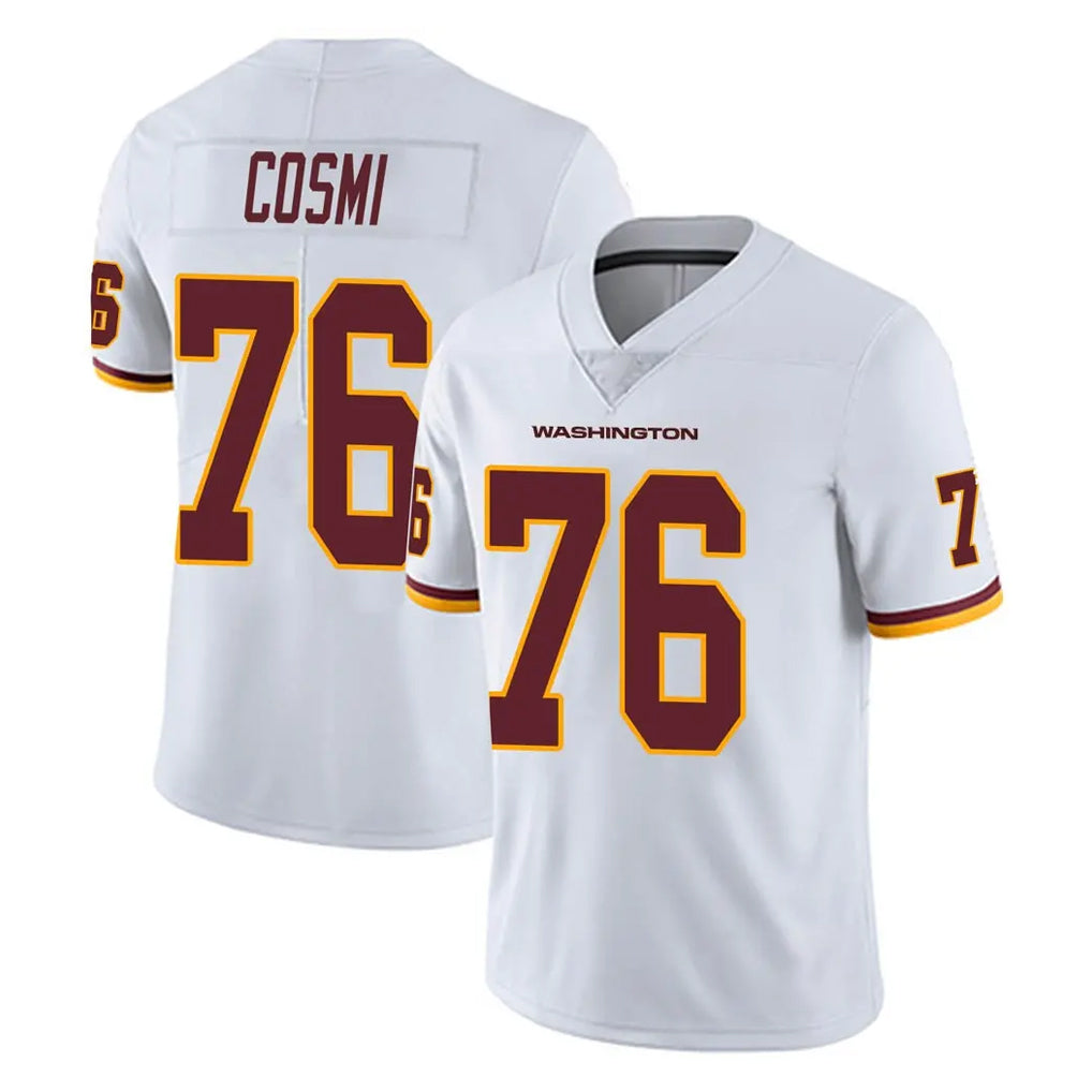 W.Commanders #76 Sam Cosmi Player White Limited Vapor Untouchable Home Game Odoa Stitched Jerseys