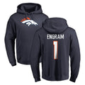 D.Broncos #1 Evan Engram Player Navy Pullover Hoodie Limited Odoa Stitched Jerseys
