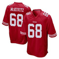 SF.49ers #68 Colton McKivitz Player Red Home Game Odoa Stitched Jerseys