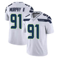 S.Seahawks #91 Byron Murphy II Player White Limited Vapor Untouchable Home Game Odoa Stitched Jerseys
