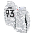 D.Broncos #93 D.J. Jones Player Arctic Camo Salute to Service Hoodies Limited Game Odoa Stitched Jerseys
