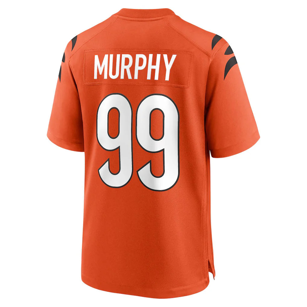 C.Bengals #99 Myles Murphy Player Orange Home Game Odoa Stitched Jerseys