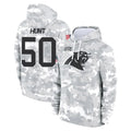 C.Panthers #50 Robert Hunt Player Arctic Camo Salute to Service Pullover Hoodies Limited Game Odoa Stitched Jerseys
