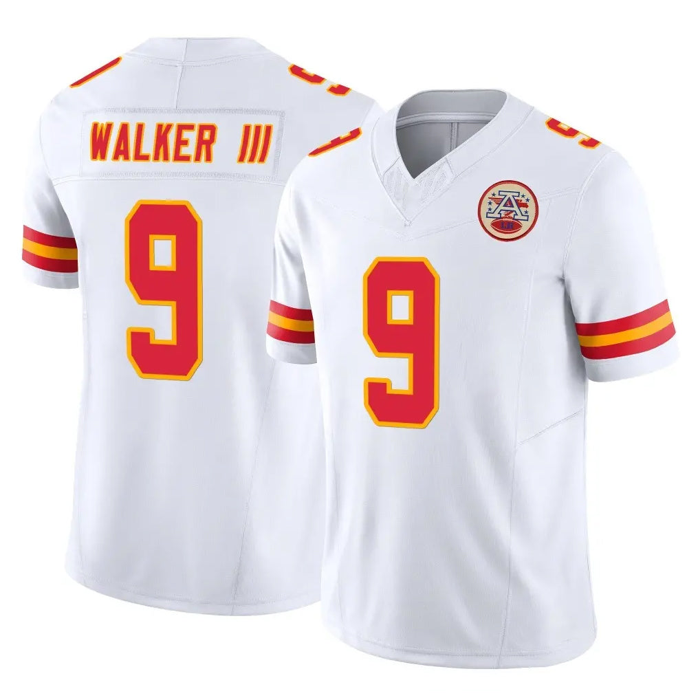 KC.Chiefs #9 Kenneth Walker III Player White Limited Vapor F.U.S.E. Home Game Odoa Stitched Jerseys