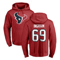 H.Texans #69 Ed Ingram Player Red Pro Line Pullover Hoodie Limited Game Odoa Stitched Jerseys