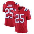 NE.Patriots #25 Marcus Jones Player Red Vapor Untouchable Home Game Odoa Stitched Jerseys