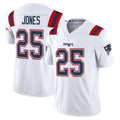 NE.Patriots #25 Marcus Jones Player White Limited Vapor F.U.S.E. Home Game Odoa Stitched Jerseys