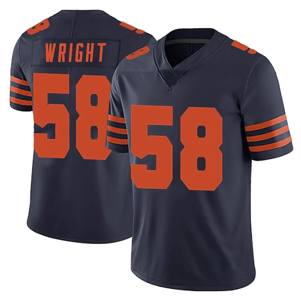 C.Bears #58 Darnell Wright Player Navy Blue Alternate Vapor Untouchable Limited Odoa Stitched Jerseys