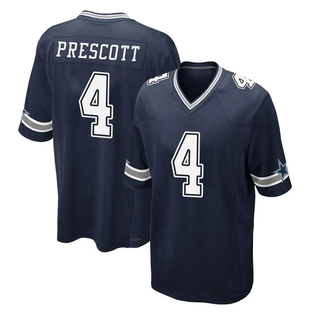 D.Cowboys #4 Dak Prescott Player Navy Home Game Odoa Stitched Jerseys
