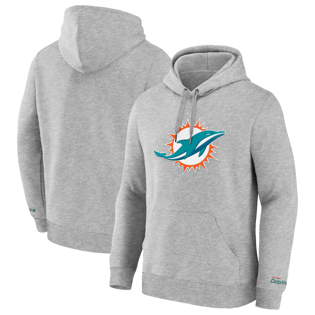 M.Dolphins ## Dolphins Blank Player Gray LOGO Pullover Hoodies Limited Odoa Stitched Jerseys
