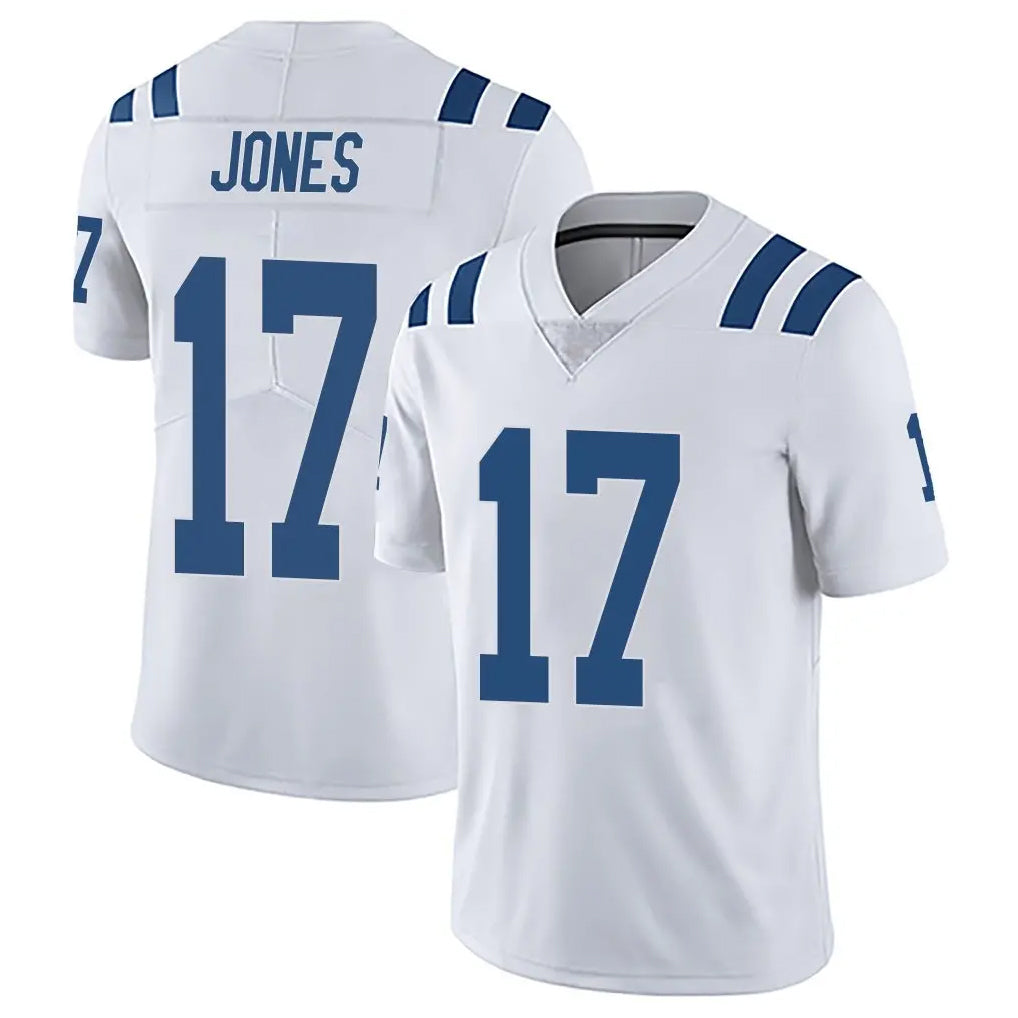 IN.Colts #17 Daniel Jones Player White Limited Vapor Untouchable Home Game Odoa Stitched Jerseys