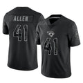 J.Jaguars #41 Josh Hines-Allen Player Black Reflective Limited Game Odoa Stitched Jerseys