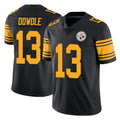 P.Steelers #13 Rico Dowdle Player Black Limited Color Rush Home Game Odoa Stitched Jerseys
