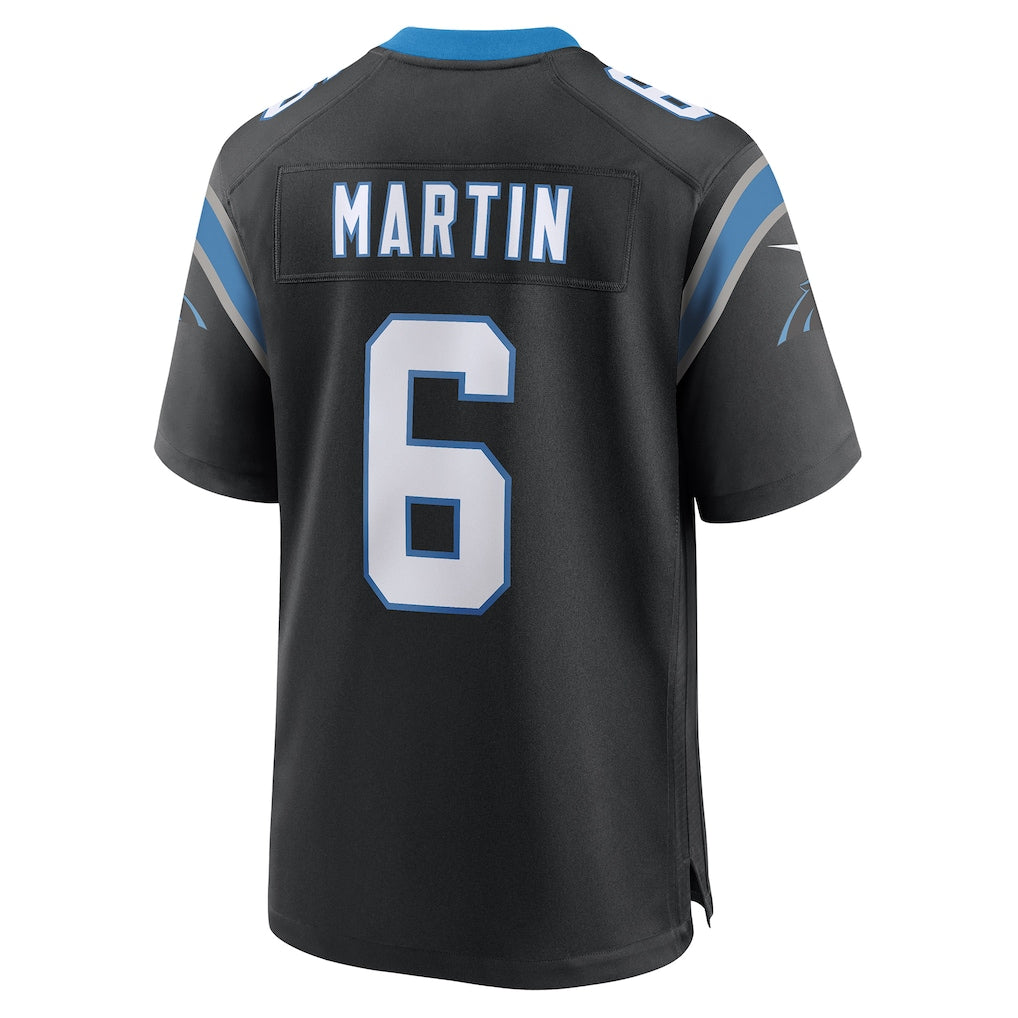 Odoa C.Panthers #6 Sam Martin Black Team Game Jersey
