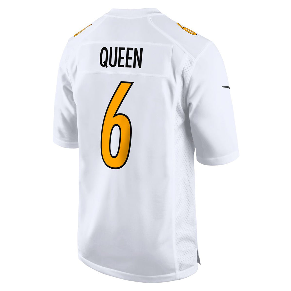 P.Steelers #6 Patrick Queen Player White Fashion Limited Home Game Odoa Stitched Jerseys