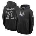 KC.Chiefs #71 Josh Simmons Player 2026 Black Logo Pullover Hoodies Limited Game Stitched Jerseys