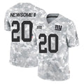 NY.Giants #20 Greg Newsome II Player Arctic Camo Salute To Service Limited Game Odoa Stitched Jerseys