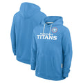 T.Titans ## Titans Blank Player Light Blue LOGO Pullover Hoodies Home Game Odoa Stitched Jerseys