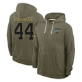 NY.Jets #44 Jamien Sherwood Player Olive Salute to Service Pullover Hoodies Limited Odoa Stitched Jerseys
