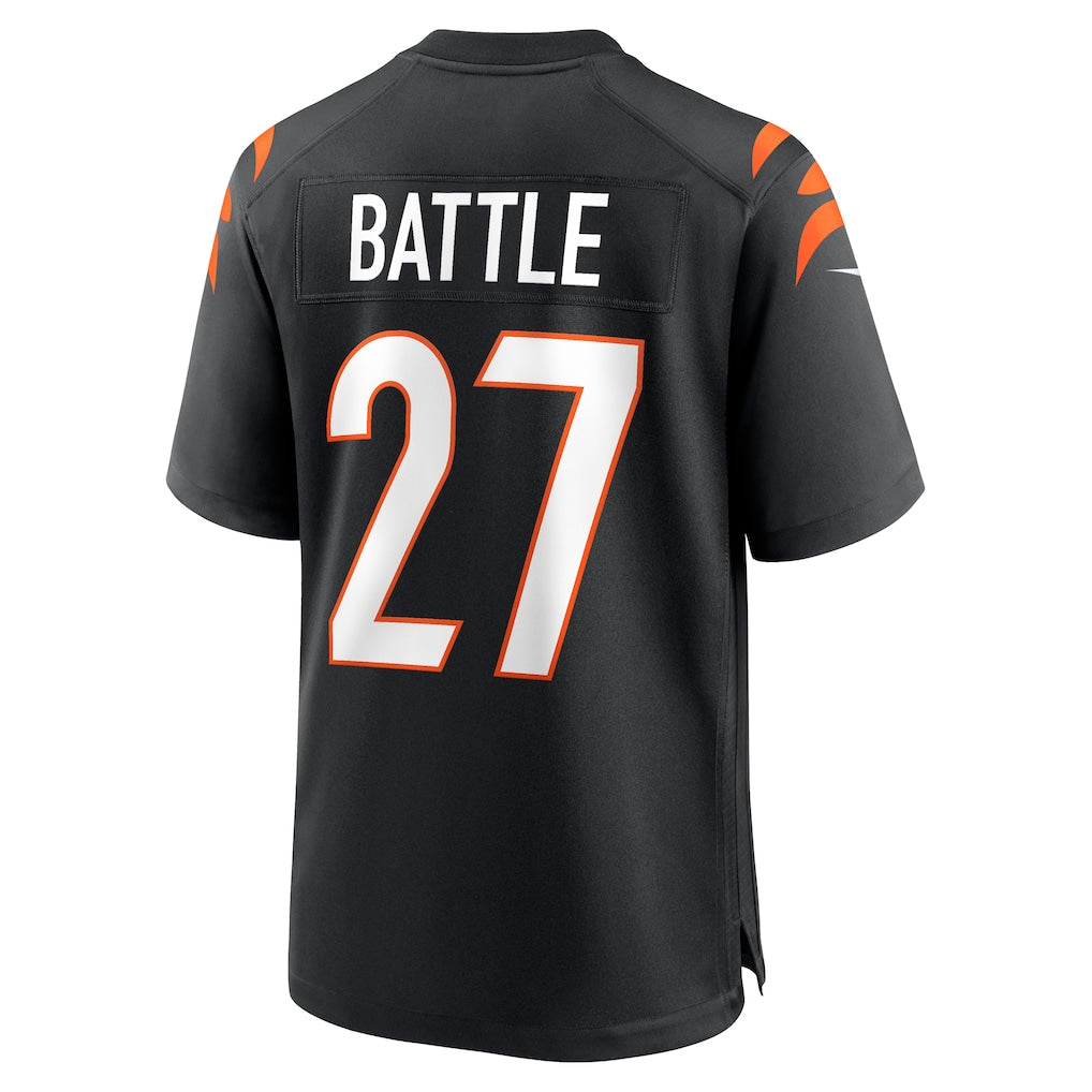Odoa C.Bengals #27 Jordan Battle Black Team Game Jersey