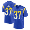 LA.Rams #37 Quentin Lake Player Royal Home Game Odoa Stitched Jerseys