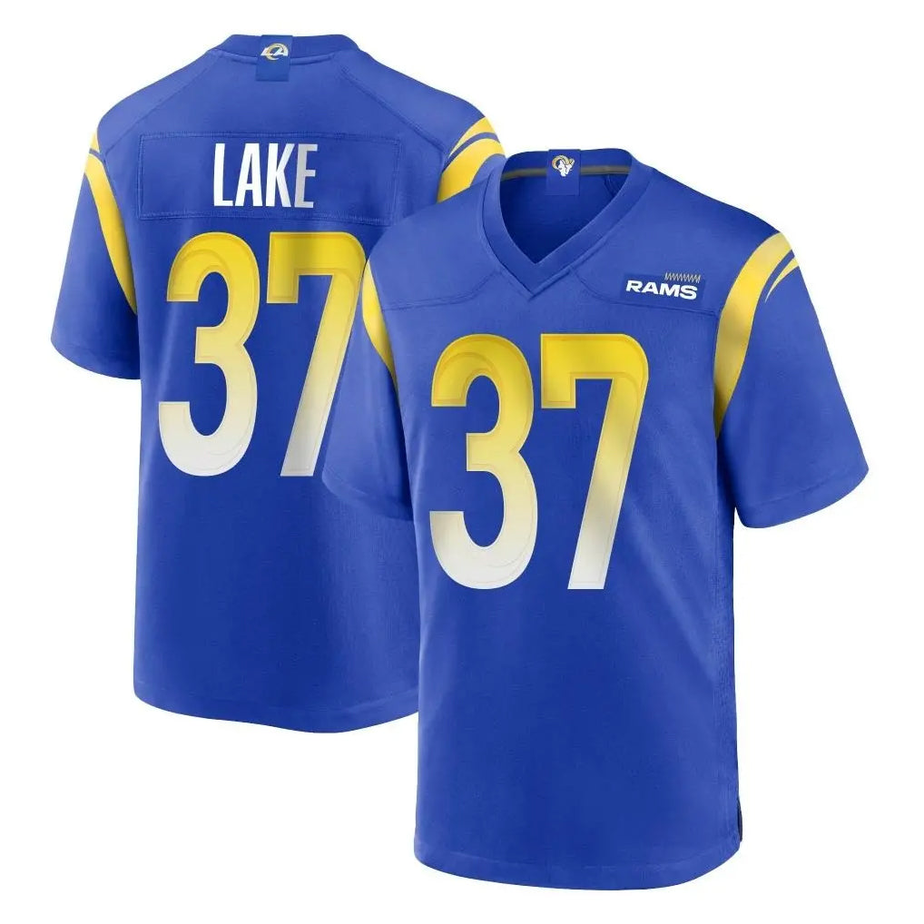 LA.Rams #37 Quentin Lake Player Royal Home Game Odoa Stitched Jerseys