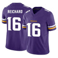 M.Vikings #16 Will Reichard Player Purple Limited Vapor F.U.S.E. Home Game Odoa Stitched Jerseys
