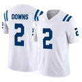 IN.Colts #2 Josh Downs Player White Limited Vapor F.U.S.E. Home Game Odoa Stitched Jerseys