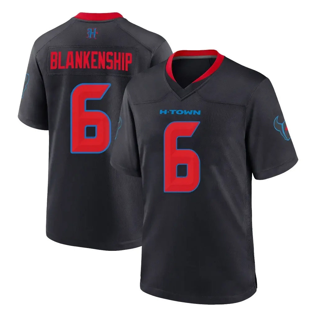 H.Texans #6 Reed Blankenship Player Navy 2nd Alternate Home Game Odoa Stitched Jerseys