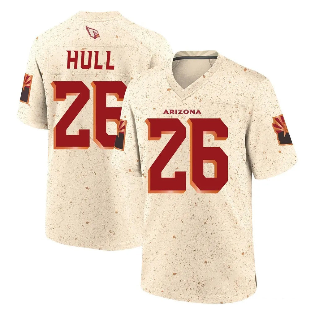 A.Cardinals #26 Evan Hull Player Cream Rivalries Collection Game Odoa Stitched Jerseys