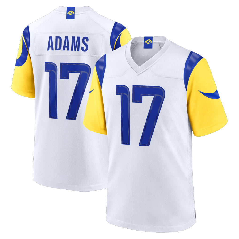 LA.Rams #17 Davante Adams Player White Limited Home Game Odoa Stitched Jerseys