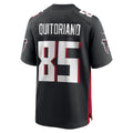 Odoa A.Falcons #85 Teagan Quitoriano Black Team Game Jersey