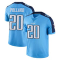 T.Titans #20 Tony Pollard Player Light Blue Limited Color Rush Home Game Odoa Stitched Jerseys