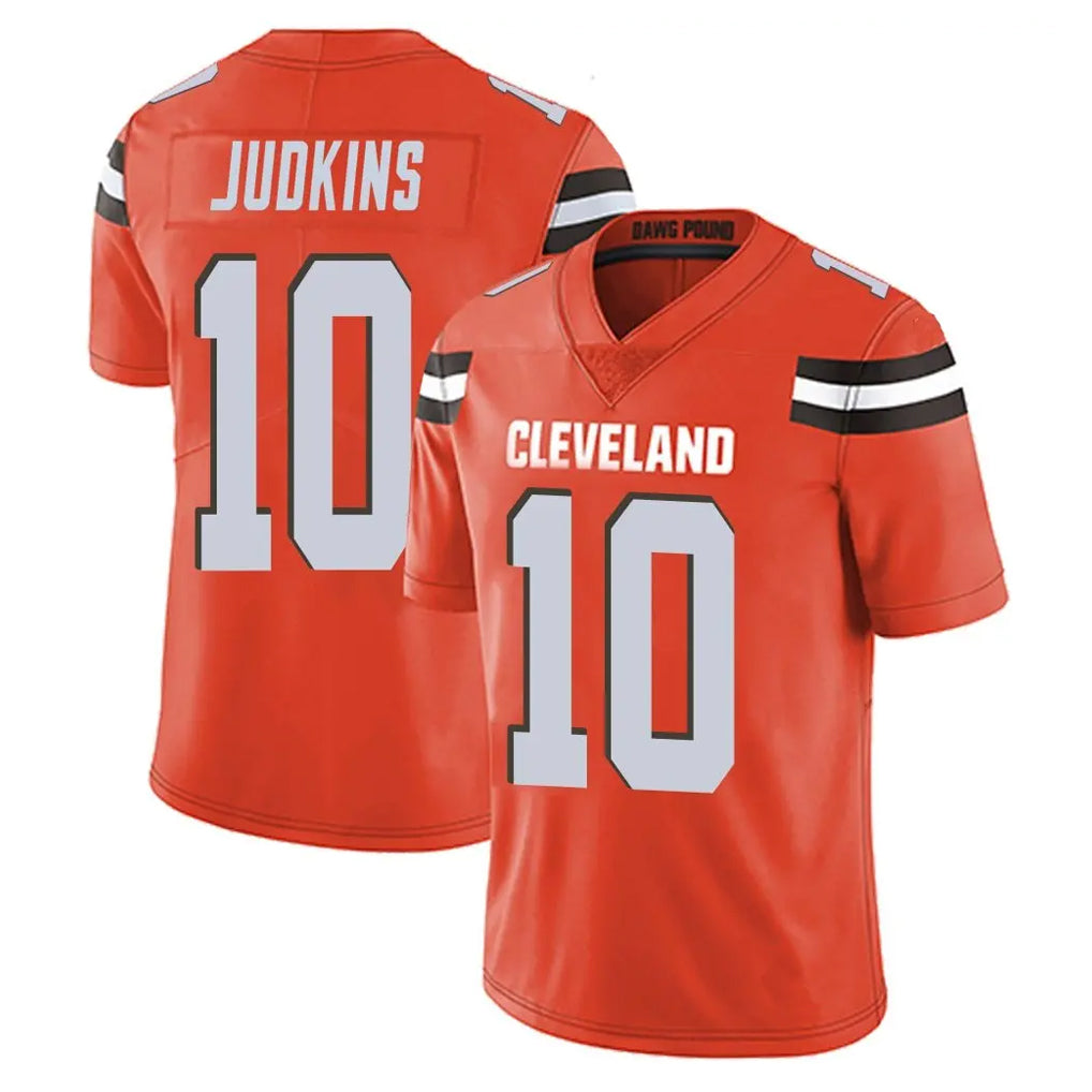 C.Browns #10 Quinshon Judkins Player Orange Alternate Vapor Untouchable Limited Home Game Odoa Stitched Jerseys