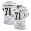 IN.Colts #71 Matt Goncalves Player Arctic Camo Salute To Service Limited Game Odoa Stitched Jerseys