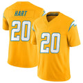 LA.Chargers #20 Cam Hart Player Gold Limited Vapor F.U.S.E. Home Game Odoa Stitched Jerseys