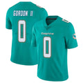 M.Dolphins #0 Ollie Gordon II Player Aqua Limited Vapor Untouchable Home Game Odoa Stitched Jerseys