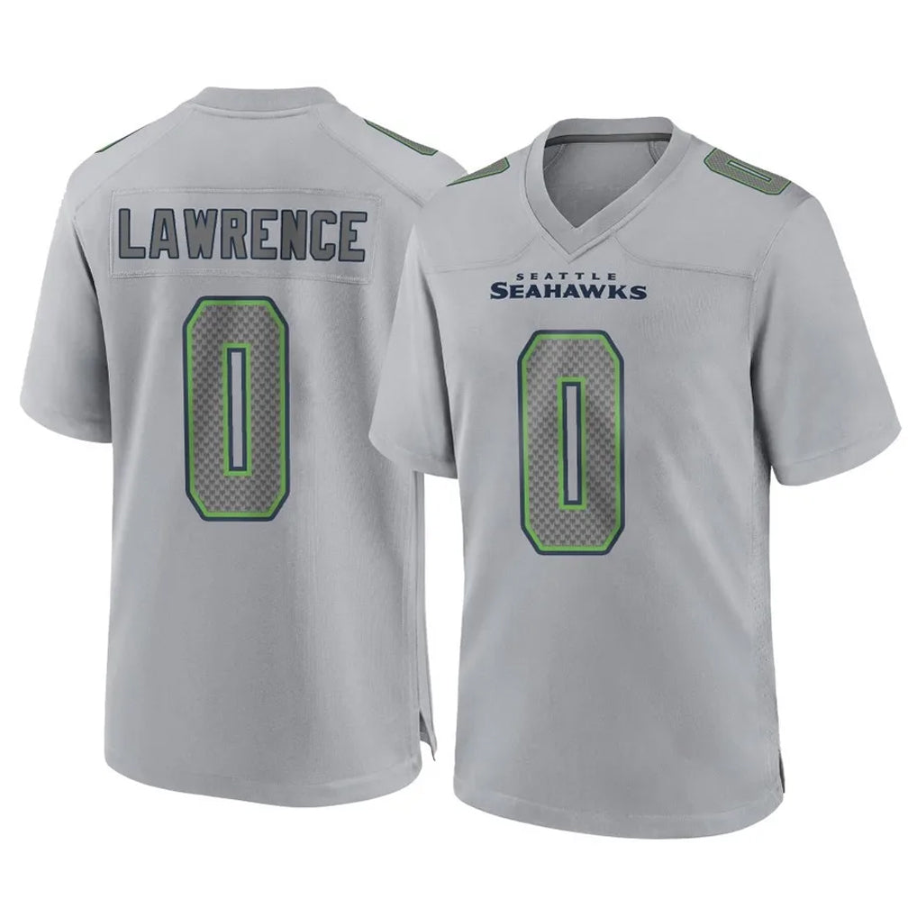 S.Seahawks #0 DeMarcus Lawrence Player Gray Atmosphere Fashion Home Game Odoa Stitched Jerseys